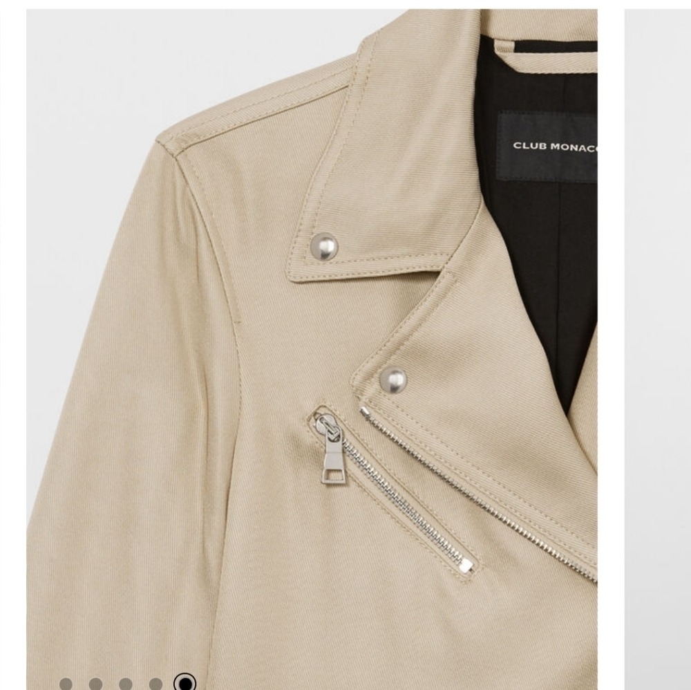 Club Monaco Relaxed Moto jacket S - Picture 5 of 10